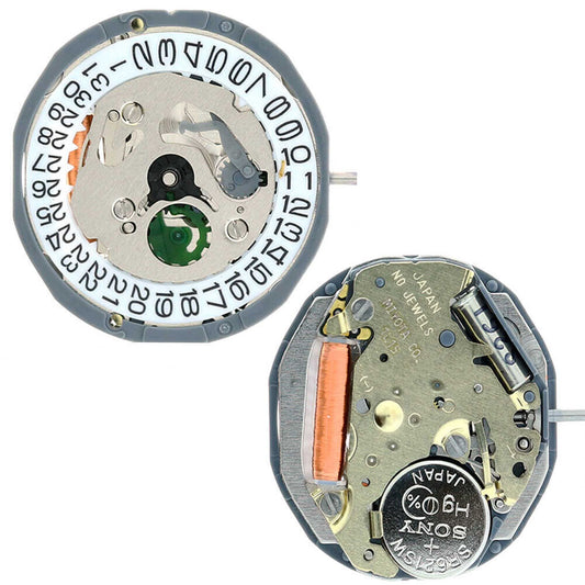 Miyota 1L15 Japan quartz movement watch accessory with date display at 6 o'clock position