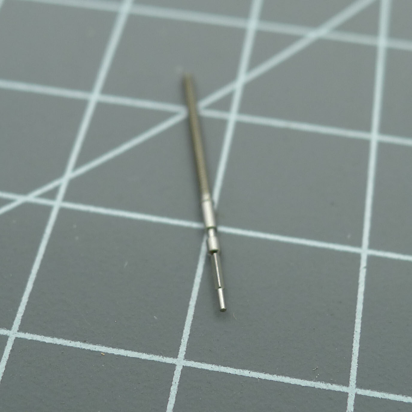 Set of 3 watch winding stems for Ronda 505, 515, 507, 517 movements, ideal for precise watch repairs.