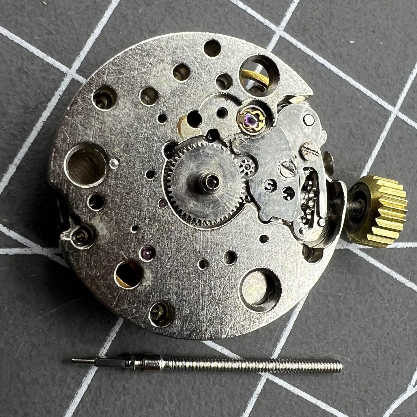 17.2mm Silver Old Shanghai Movement for Lady Watch Steampunk DIY Craft Parts