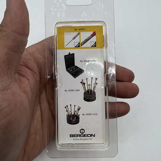 Bergeon 30081-050 ergonomic screwdriver �0.50 mm for precise watch repair tasks