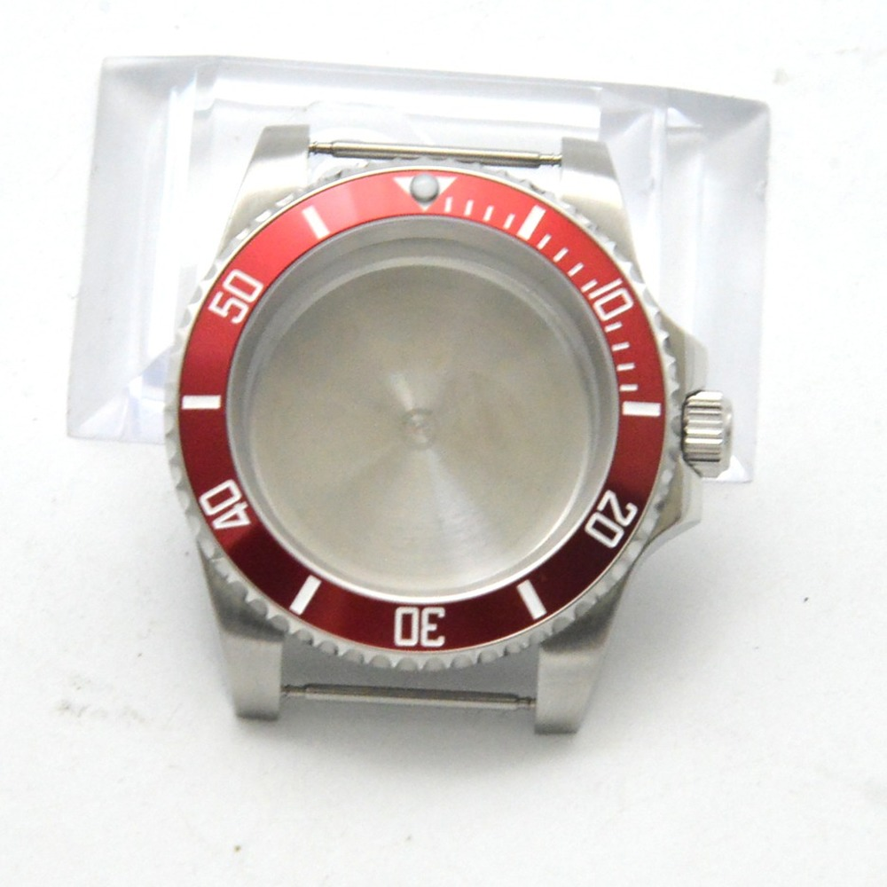 Montre de yacht automatique 40 mm GMT, boîtier compatible avec le mouvement NH35/36, verre saphir