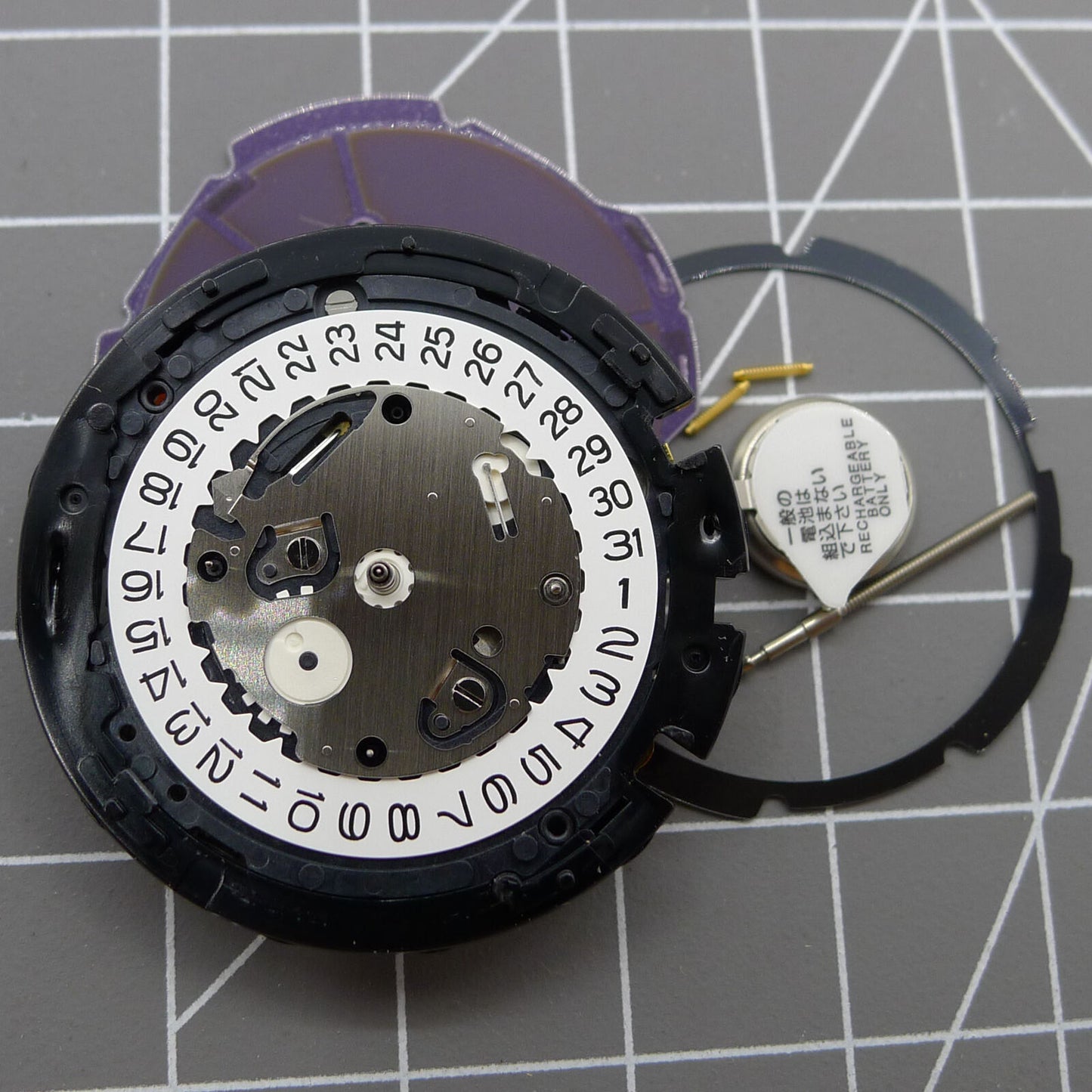 Montre Hattori Epson TMI VS75 VS75B fabriquée au Japon, mouvement à quartz, énergie solaire