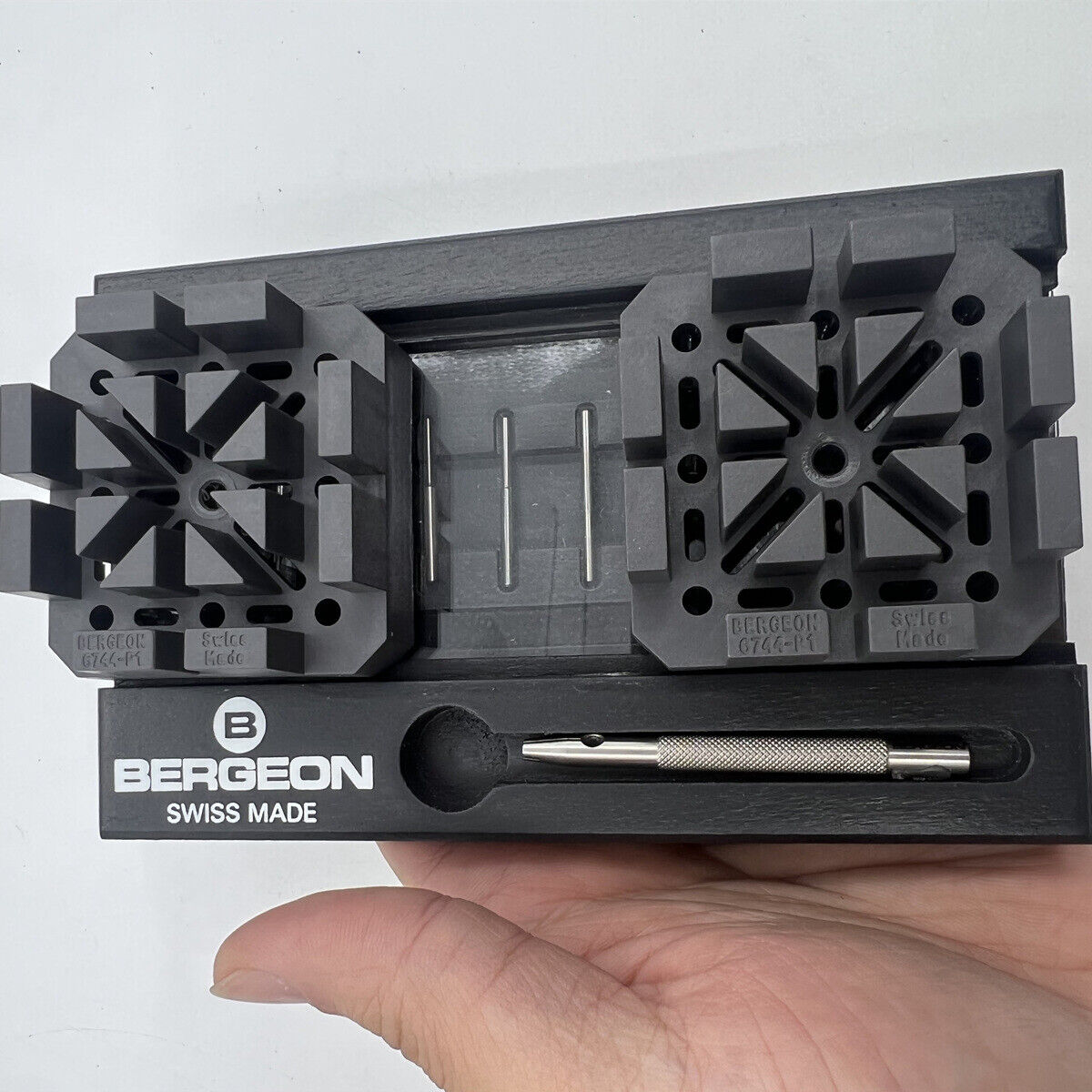 Bergeon 7744 watch bracelet pin remover for precise band adjustments and watch repairs