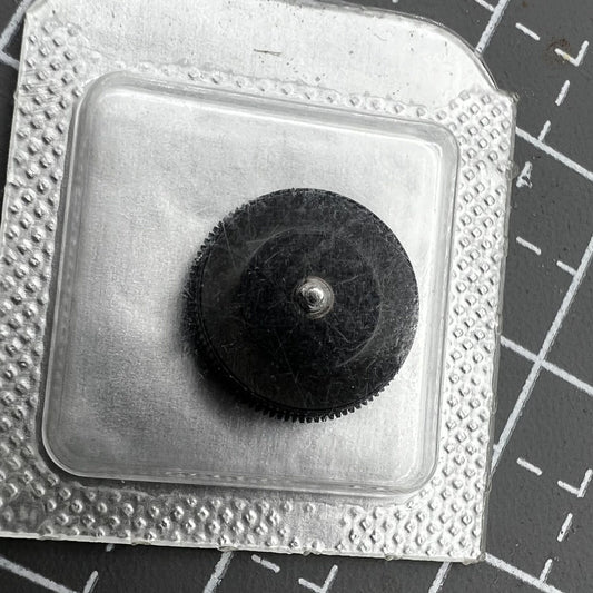 Swiss Made barrel with complete mainspring for Omega 8500A watch movement, ensuring precision and durability.