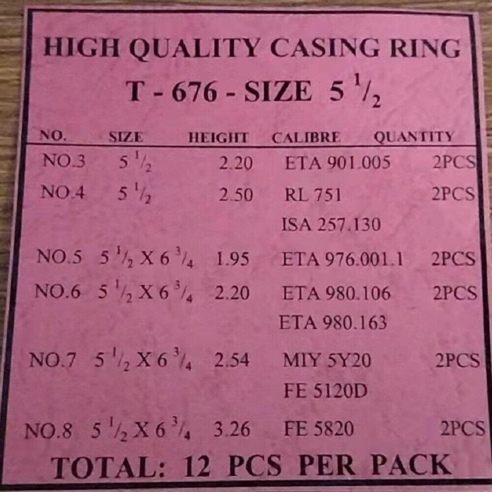 Plastic Watch Movement Holder Spacer Ring for ETA901.005/RL751/257.130/976.001