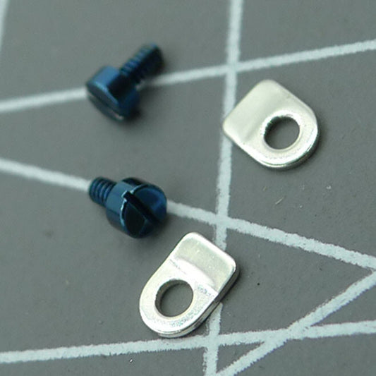 Casing clamp and screws by Seagull for securing ST3600 ETA6497 watch movement components.