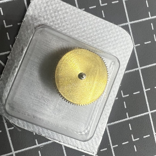 Golden barrel with complete mainspring for Miyota 8200 8215 watch movement, high-quality generic replacement.