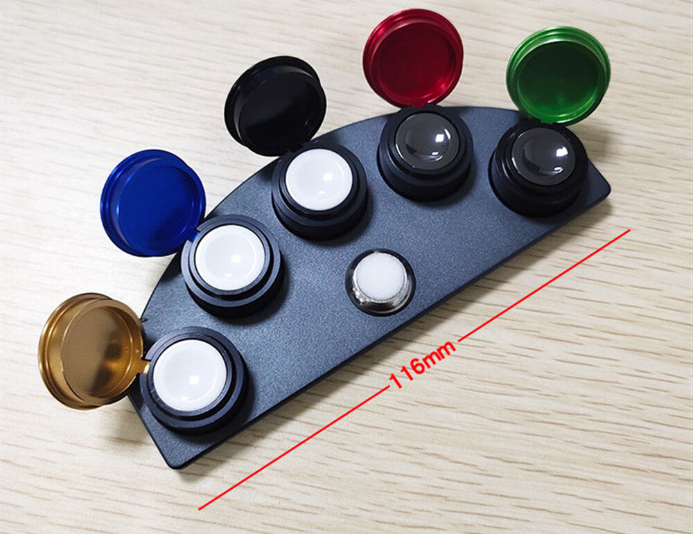Die-cast alloy oil cup stand with 5 containers for precise watch repair, ideal for watchmakers.