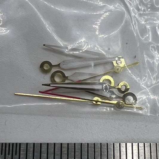 Golden-trimmed lumefor watch hands for Miyota 2035 quartz movement by P1-H4-C103, elegant accessory.