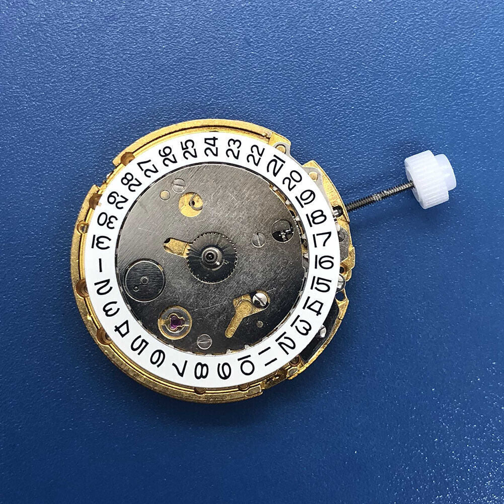 MINGZHU 2813 DG2813 automatic mechanical watch movement with three golden hands for precise timekeeping.