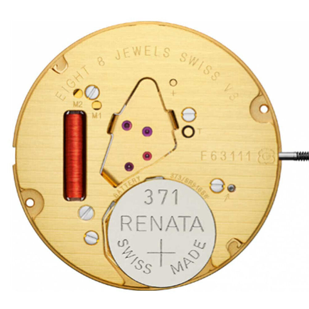 ETA E63.111 Watch Quartz Movement 3 Hands Date At 3/6
