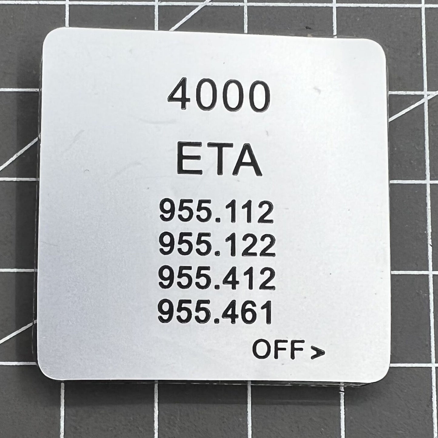 Circuit board for ETA 955.112 quartz watch movement, ensuring precise timekeeping by brand ETA.