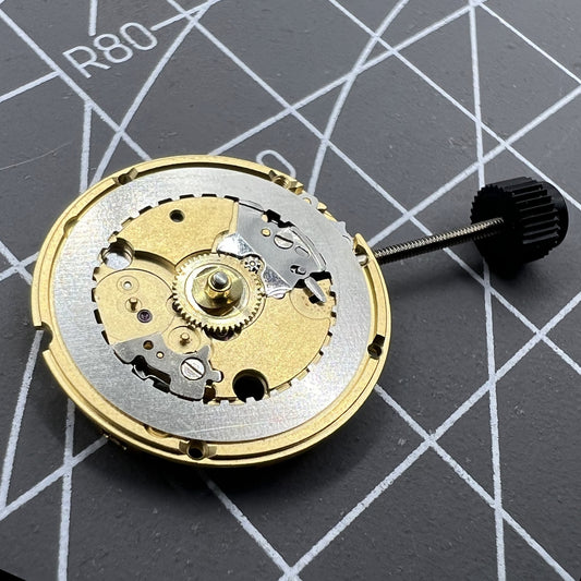 Swiss Made ETA 956.032 quartz watch movement with 2 hands for precise timekeeping.