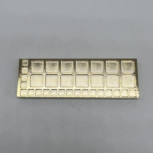 Copper golden tray container with 75mm square grids, ideal for organizing screws in watch repair kits by 33 Suqare Grids.