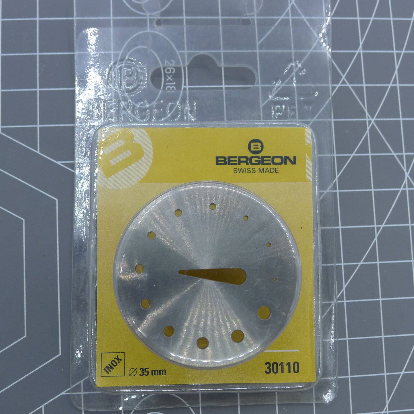 Outil de réglage de maintien en métal pour balancier et spiral Bergeon 30110, fabriqué en Suisse