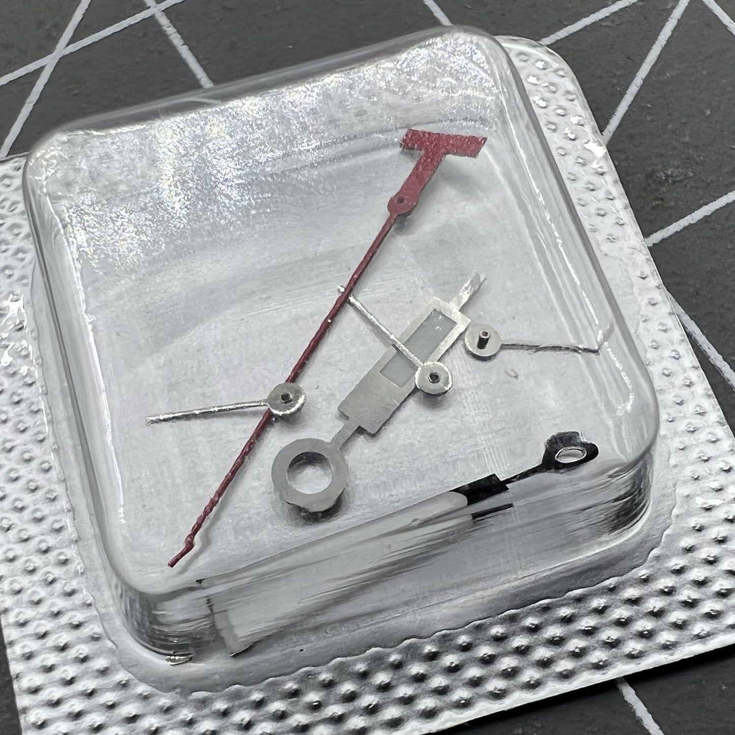 Grünes Leuchtziffern Silberrand Uhrzeigerset passend ETA G10.211 G10.212