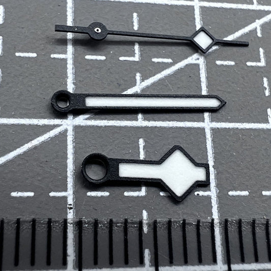 C3 Super Blue Lume Snowflake hands for SKX007/SBDX007 watches with NH35/NH36 movement, glow bright