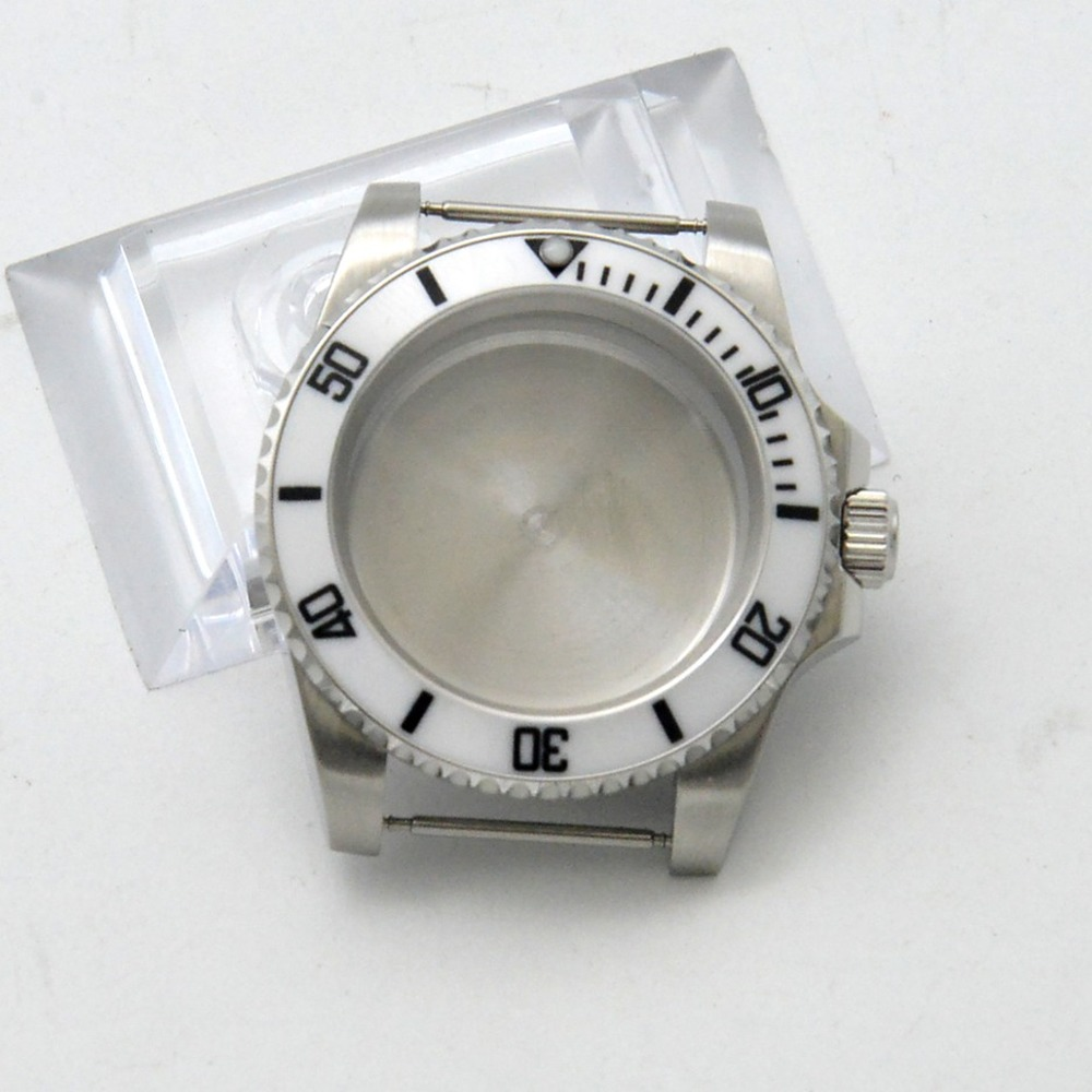 Montre de yacht automatique 40 mm GMT, boîtier compatible avec le mouvement NH35/36, verre saphir