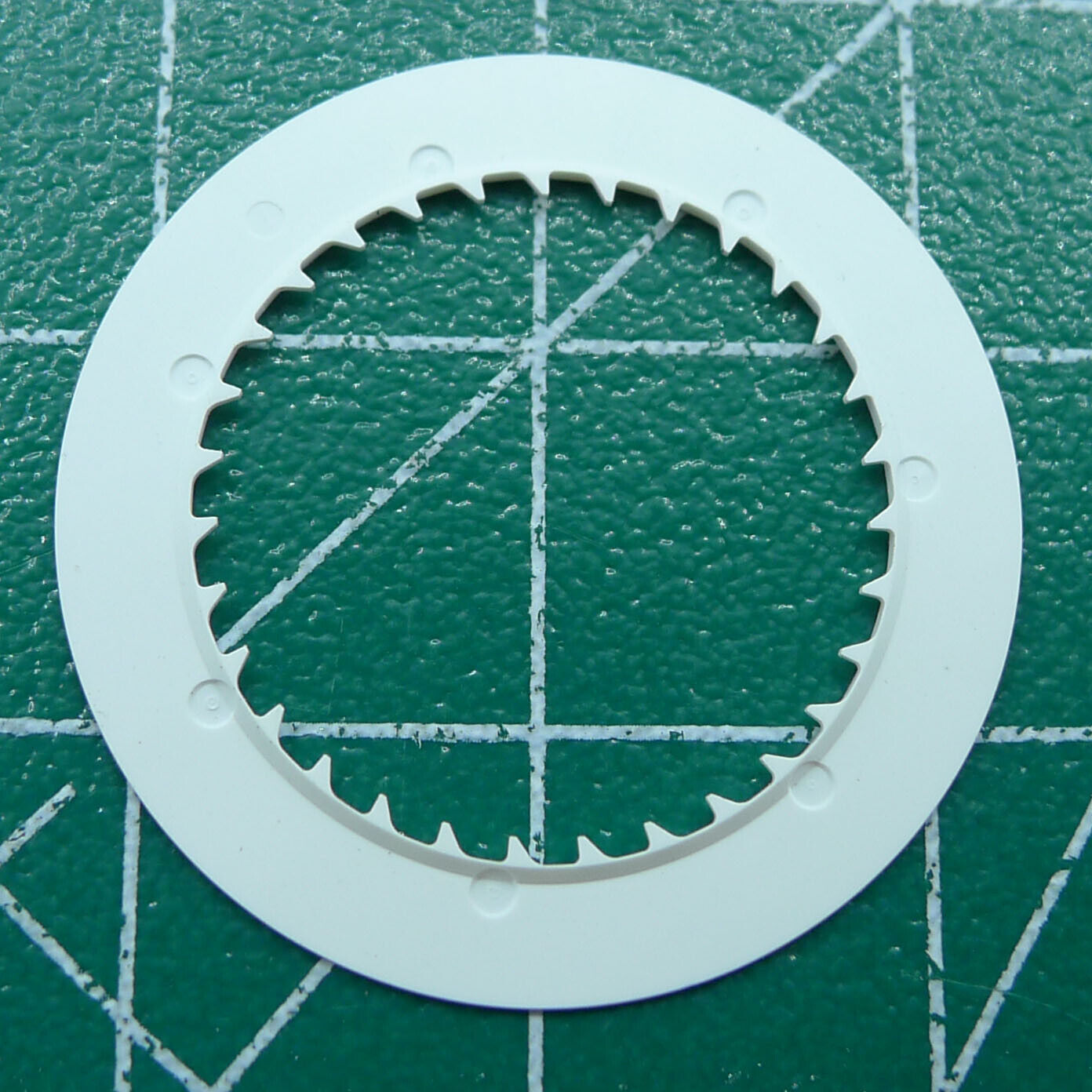Orange font date disk NH35 watch movement, black background, perfect for precise watch repairs.