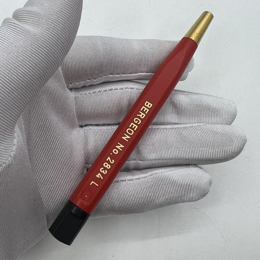 Bergeon 2834-L brass scratch brush, 10mm pen shape for precise Swiss watch repair cleaning.