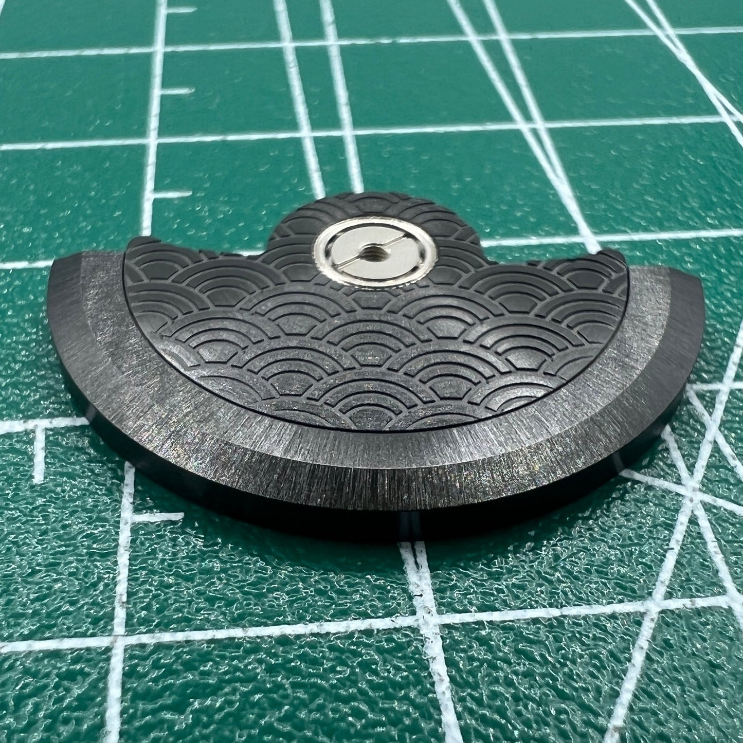 Schwarzes, wellenförmiges Rotor-Schwinggewicht für Miyota NH35 NH36-Uhrwerk