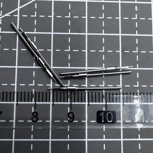 1. Set of 5 Shanghai Asian winding stems for multifunctional watch movements, precise fit.
