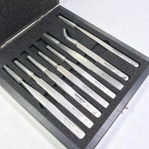 Bergeon 7027 Sortiment INOX Edelstahl, getrimmte Oberfläche