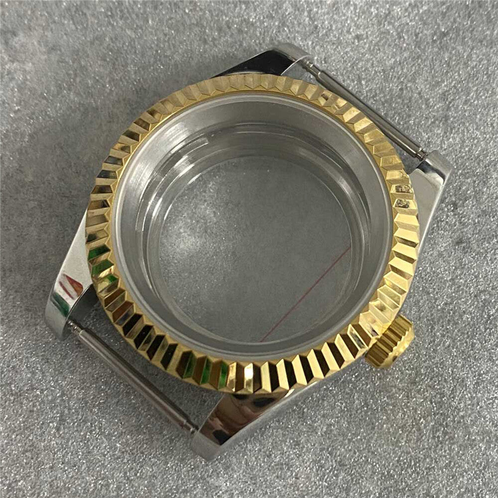 Boîtier de montre transparent en verre saphir pour NH35/NH36/4R, 39 mm