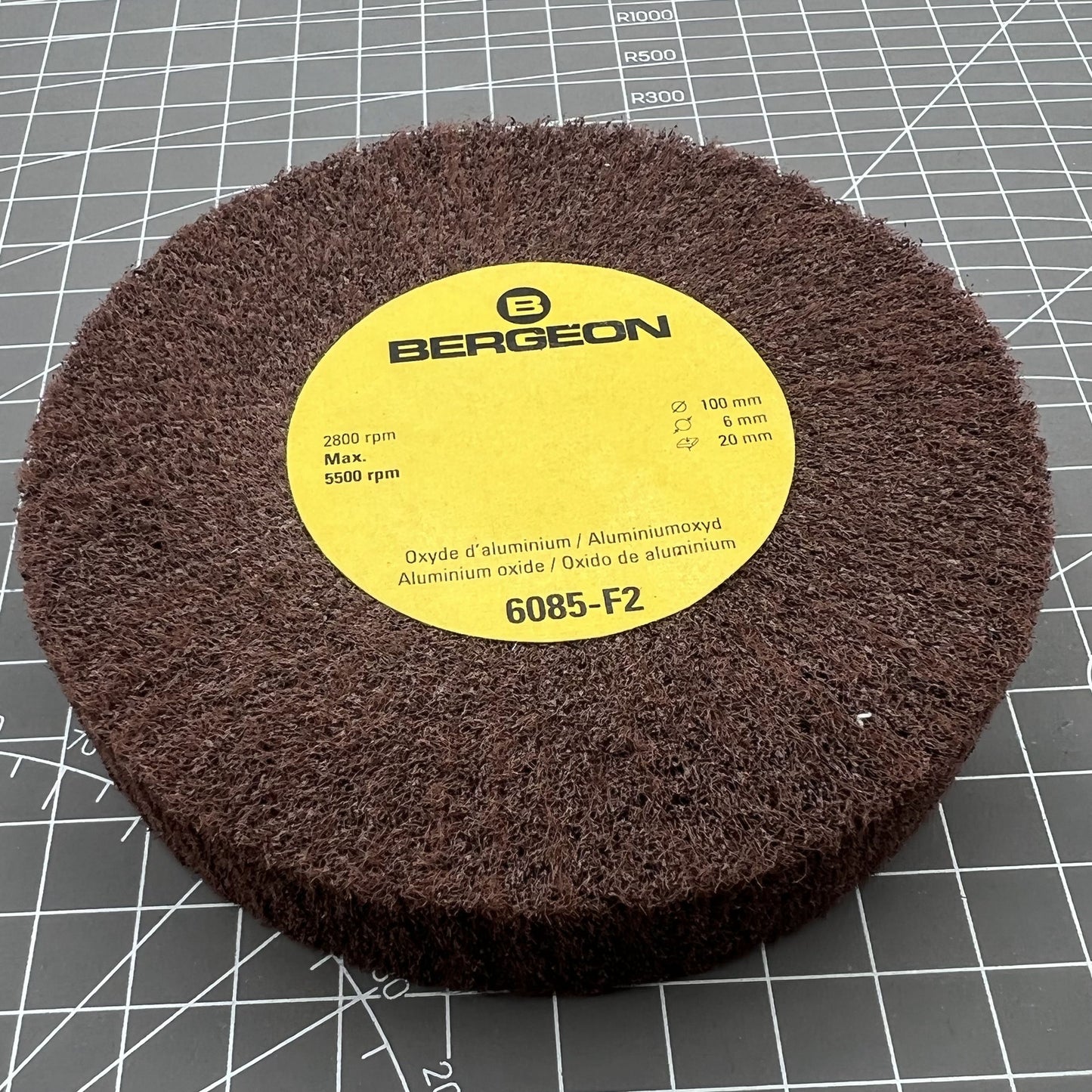 Swiss Bergeon 6085-F2 Feinkörnige Schleifscheiben Aluminiumoxid-Polierbürste