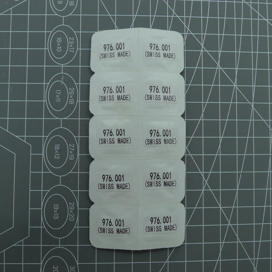 Set of 3 battery fixing plates for ETA976.001 quartz watch movements, precise fit and durable design.