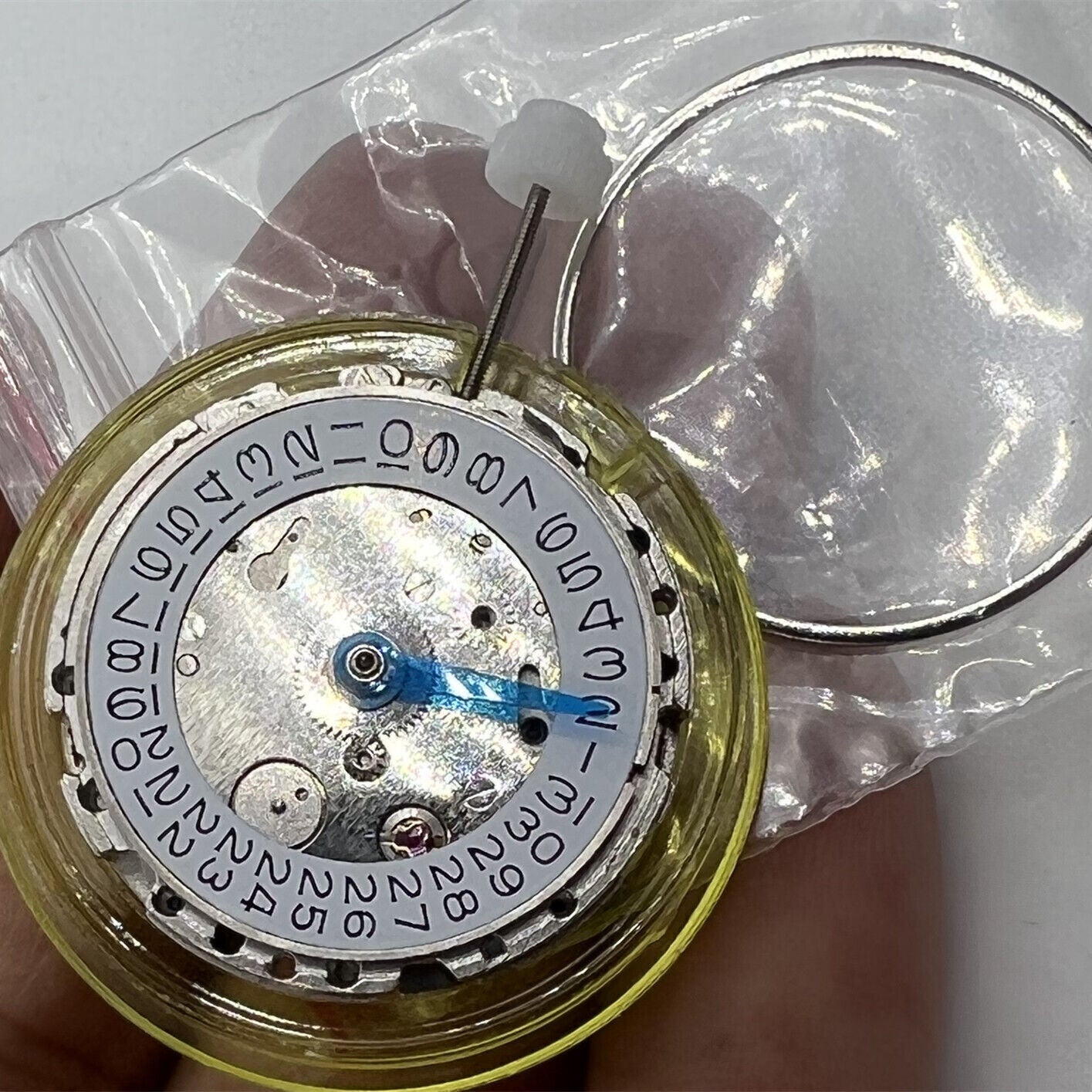 Mouvement mécanique automatique DG2813, 4 aiguilles, aiguille 24 heures réglable GMT, argent