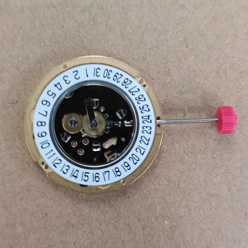 Ronda 1009 Swiss Quartz watch movement with date display at 6 o'clock for precision timekeeping