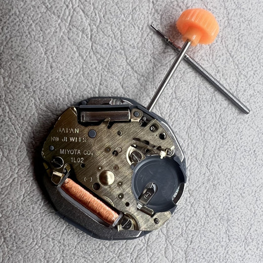 1. Japan Miyota 1L02 quartz movement watch accessory with English Chinese dial, precise timekeeping by Miyota.