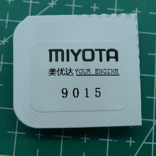 Complete barrel with mainspring for Miyota 9015 movement, generic fit, ideal for watch repairs and upgrades.