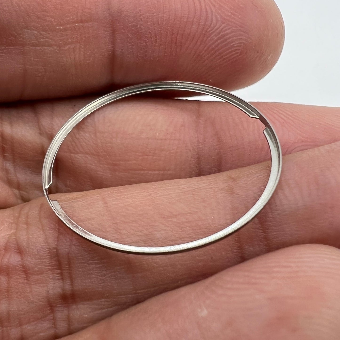 Steel dial mount spacer ring for ETA 2824 watches, ensuring precise dial alignment and fit.