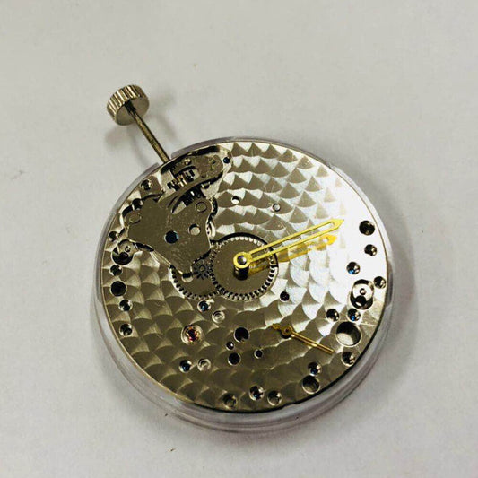 Seagull ST3620 mechanical watch movement with ETA 6497/6498 design, second hand at 9 o'clock.
