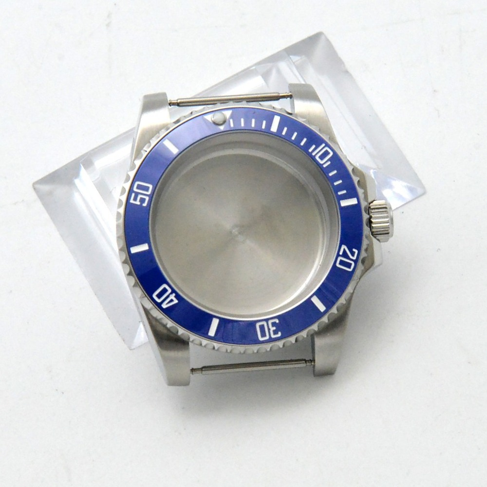 Montre de yacht automatique 40 mm GMT, boîtier compatible avec le mouvement NH35/36, verre saphir