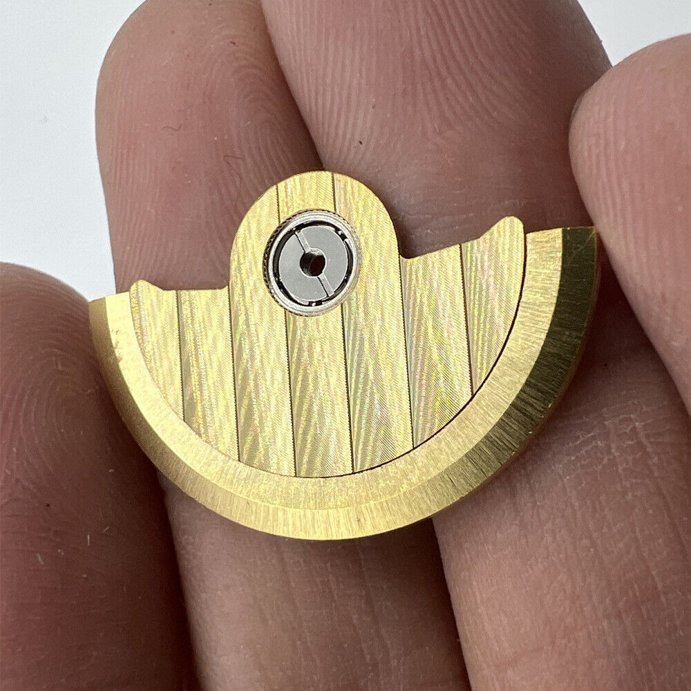 Masse oscillante à rotor sculpté Golden Line Wave pour mouvement Miyota NH35 NH36