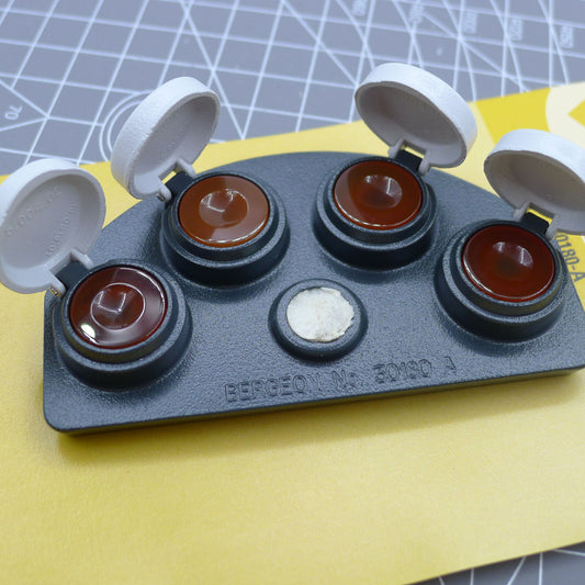 Bergeon 30180-A Swiss Made watch oil dip oiler stand in durable die-cast for precision lubrication.