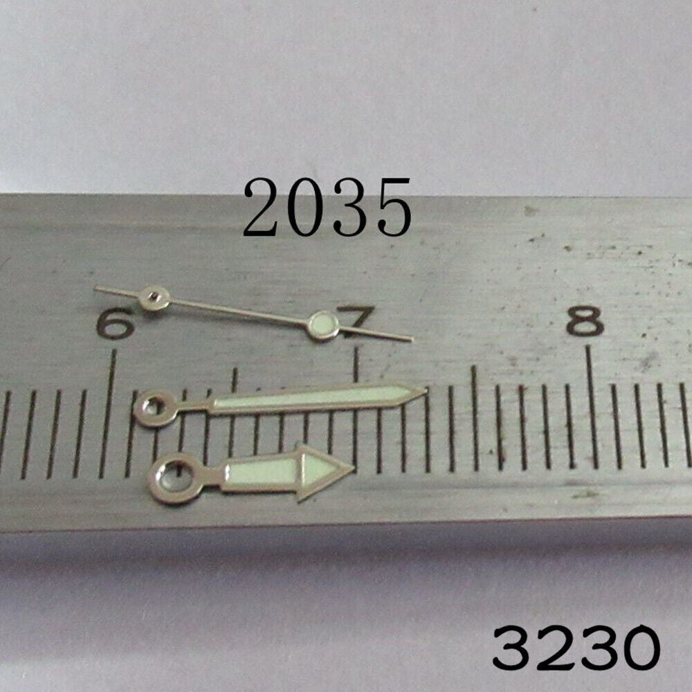Jeu d'aiguilles lumineuses pour mouvement Miyota 2035 n° 3230