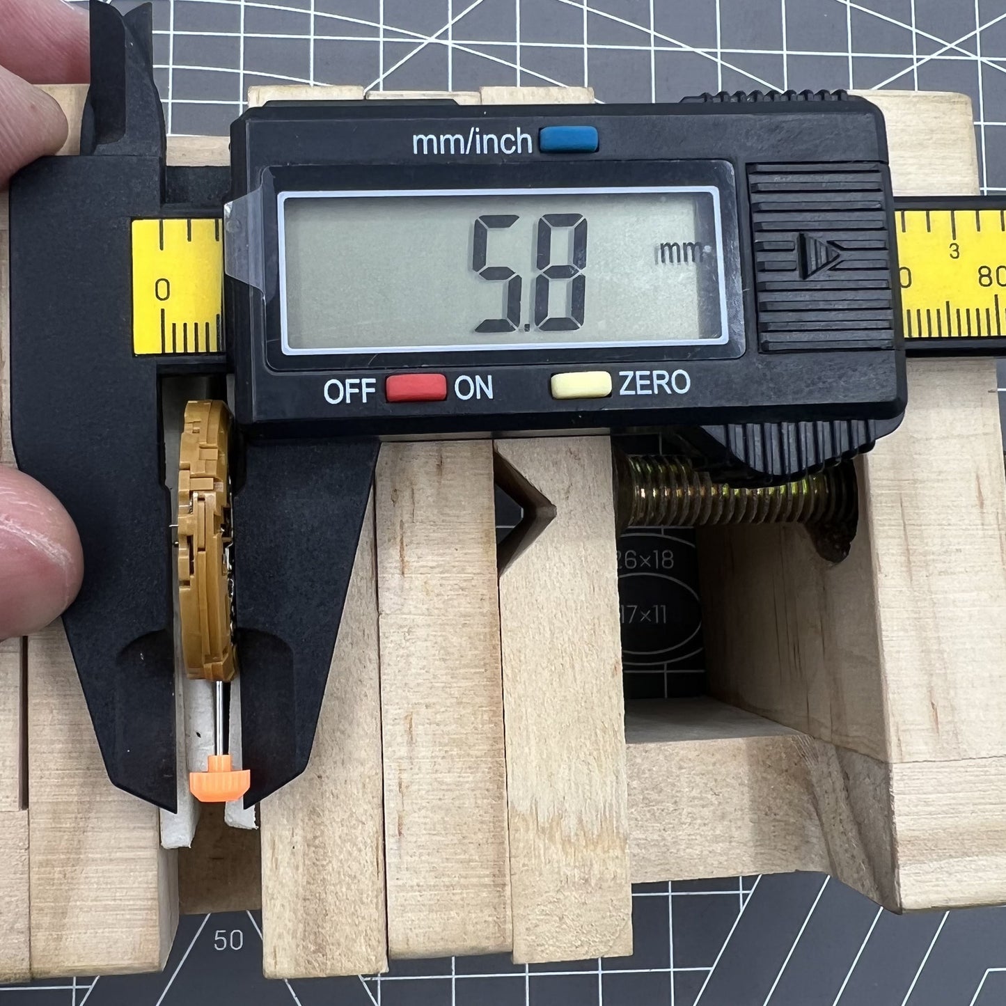 Miyota GP50 quartz watch movement showcasing precise timekeeping for reliable watch accessories.