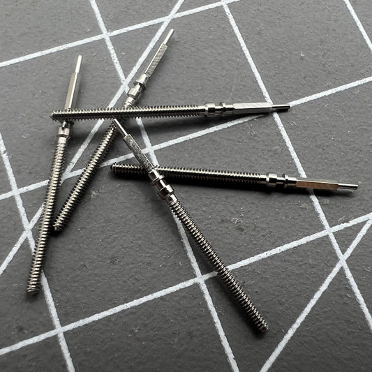 Set of 2 Omega winding stems, compatible with 560, 561, 562, 564, 565 watch movements, for precise repairs.