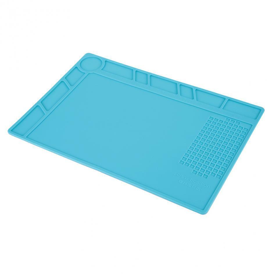 34cm x 23cm Work Pad Soldering Station Heat Resistant Pad Non-slip Silicone Mat