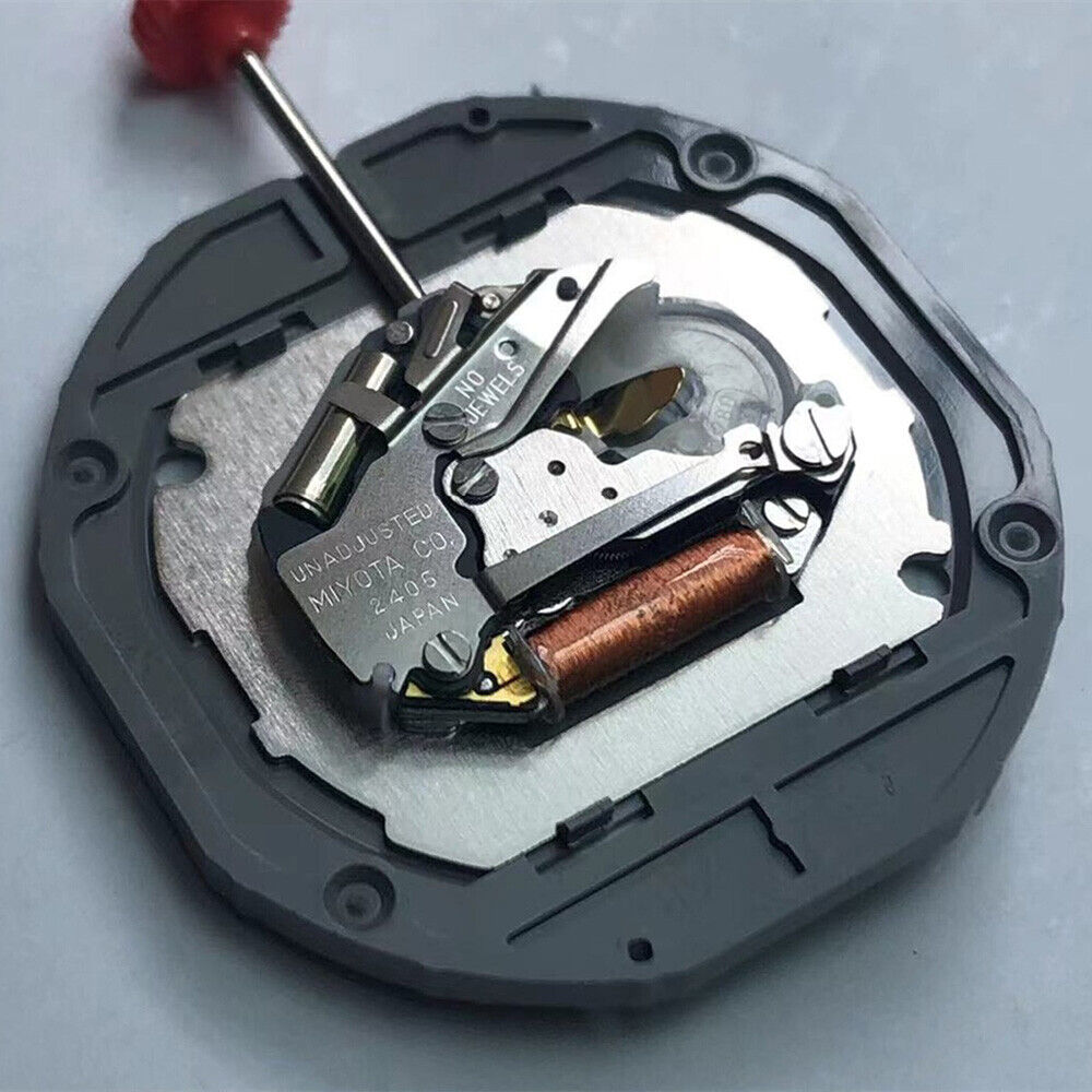 Miyota 2405 quartz double calendar watch part, Japan-made precision component for seamless timekeeping.