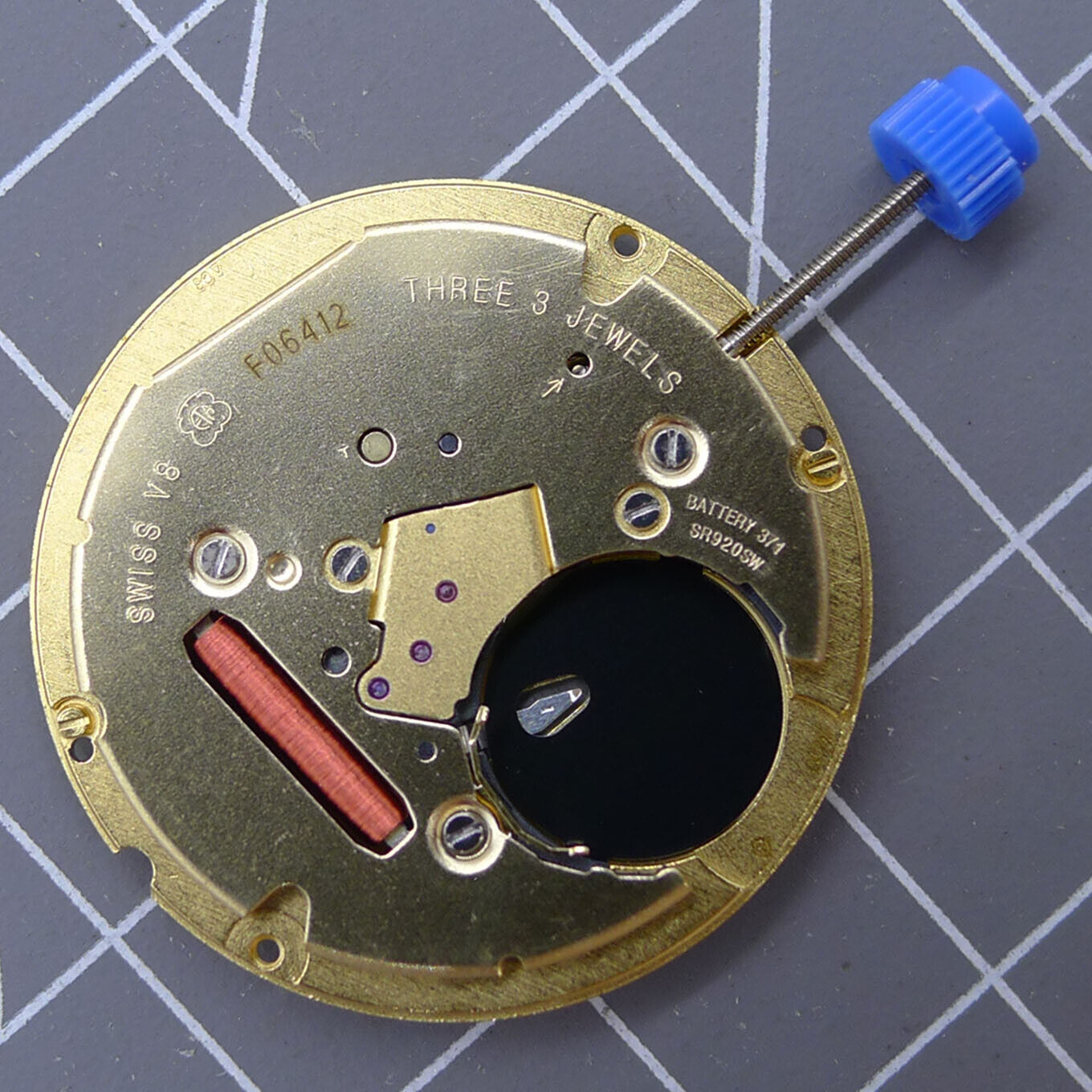 ETA F06.412 quartz watch movement, high-precision replacement for 955.112 models, reliable ETA brand accessory.