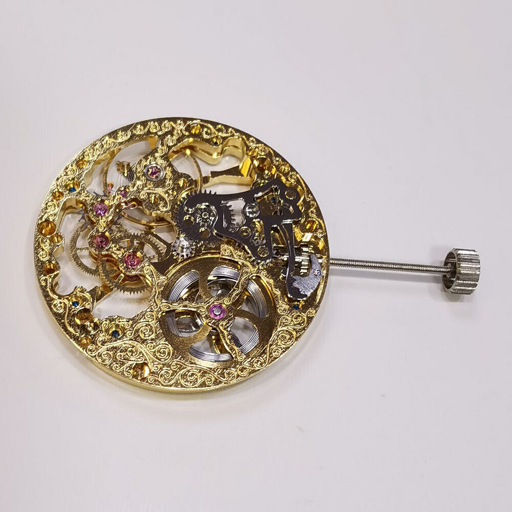 Mouvement mécanique creux doré Seagull ST3600 pour ETA 6497 Seconde à 9 heures