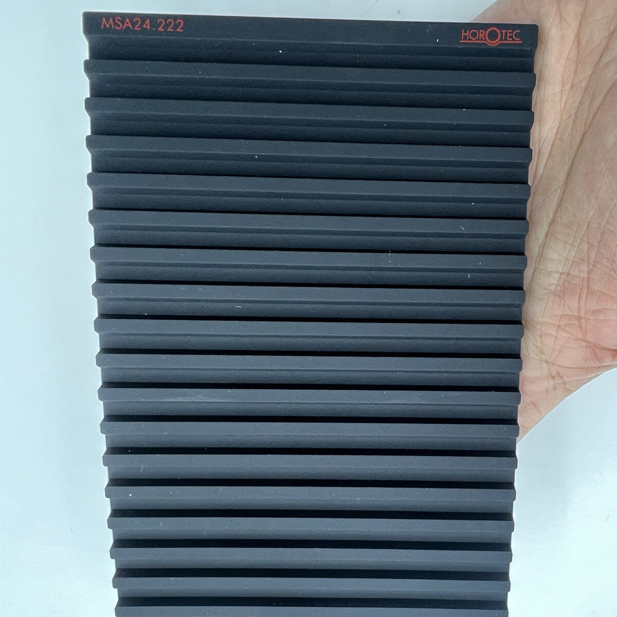 Horotec MSA24.222 Banc Opaco Nero Silicone Antiscivolo Con 19 Rainures