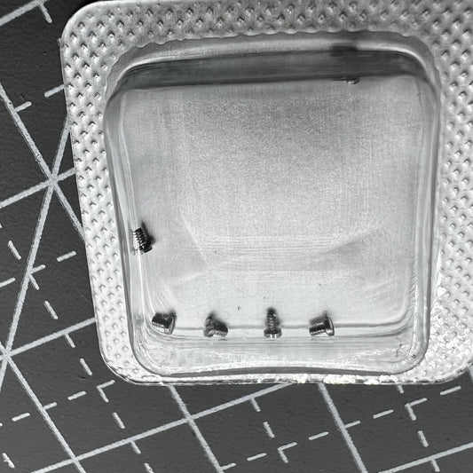 Set of 0.9mm back cover screws for La Grande Classique De Longines L4 watches, durable replacement parts.