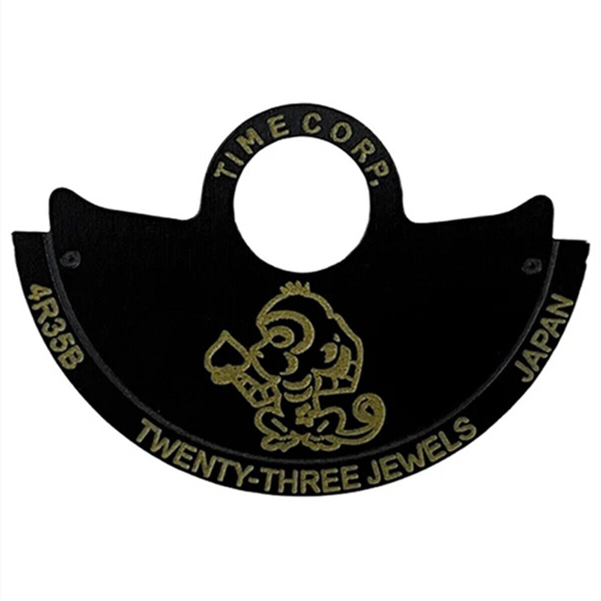 Monkey~China Zodiac Rotor noir avec masse oscillante pour NH35 NH36 4R35