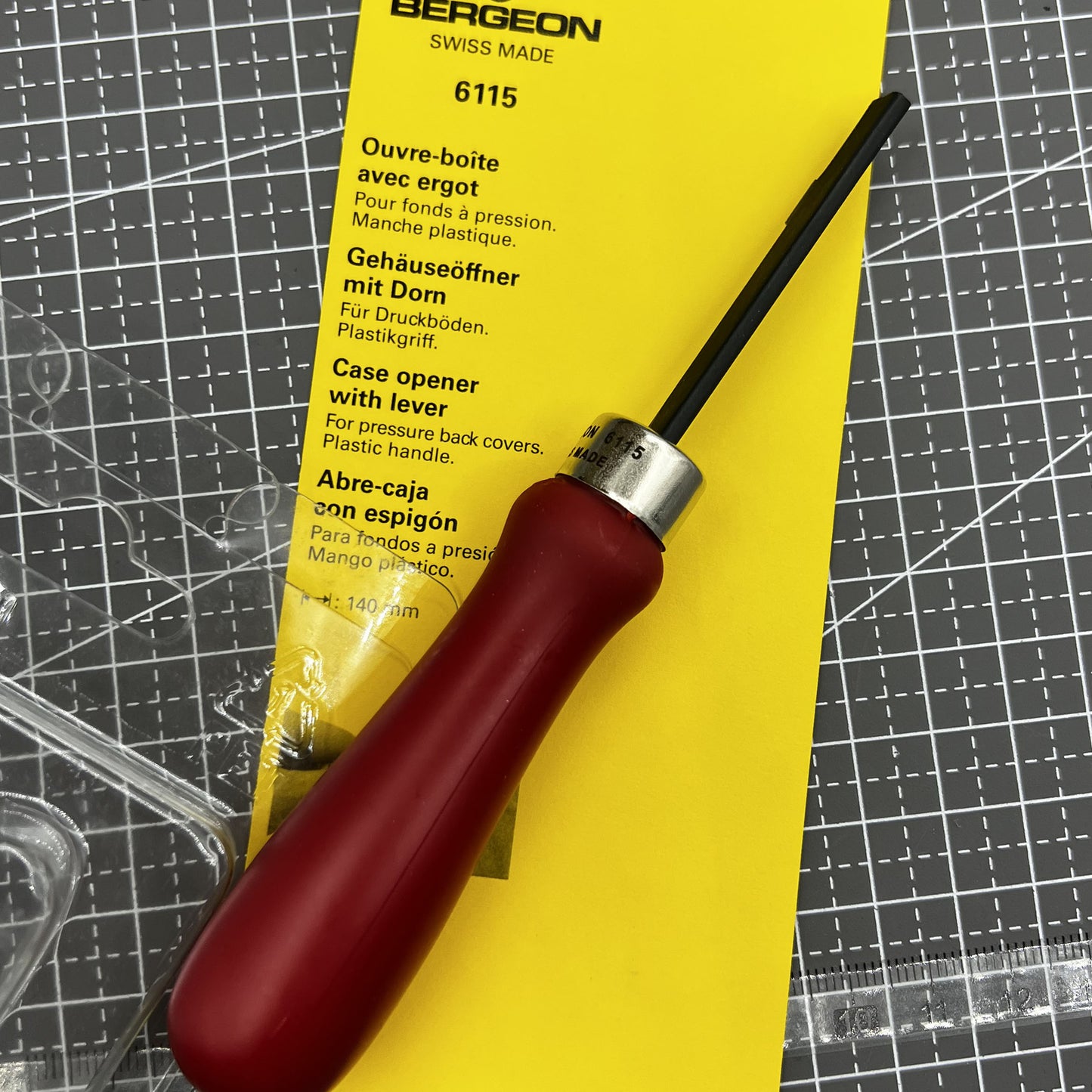 Swiss Bergeon 6115 Case Opener With Lever Back For Back Covers Tools